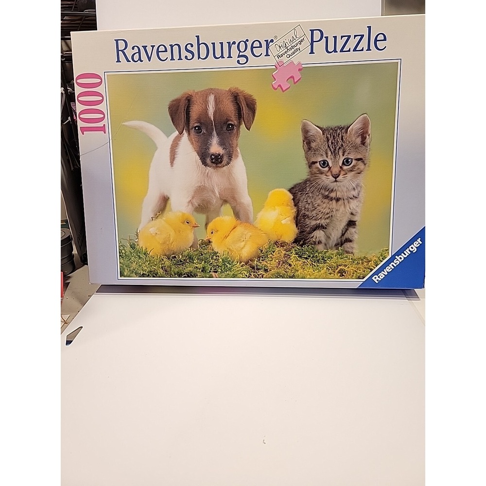 Ravensburger  Puppy ‎ Kitten Chicks 1000 Piece Jigsaw Puzzle